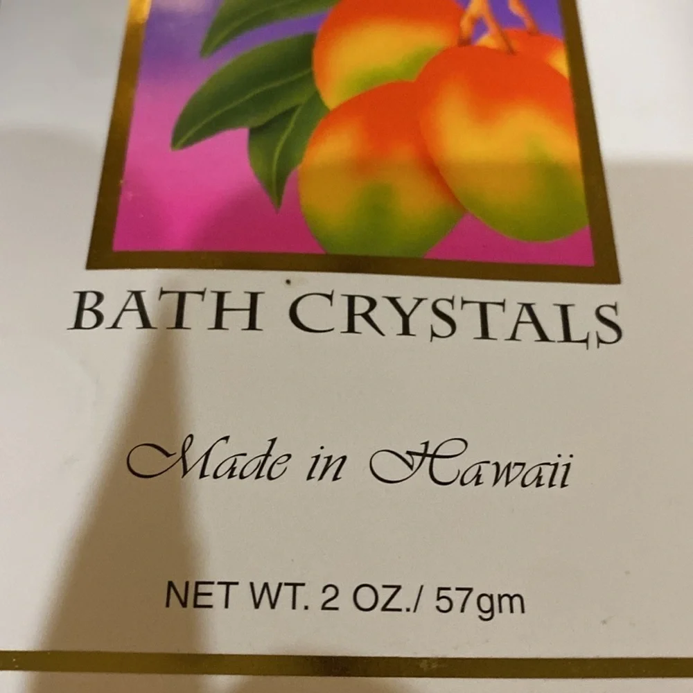 Forever Florals Bath Crystals Made in Hawaii Coco-Papaya, Plumeria, Mango